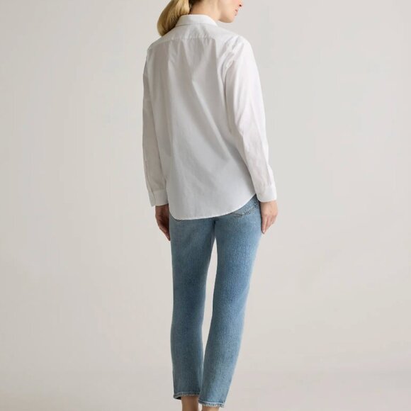 Quince 100% Organic Cotton Poplin Maternity Long Sleeve Shirt - Picture 2 of 7